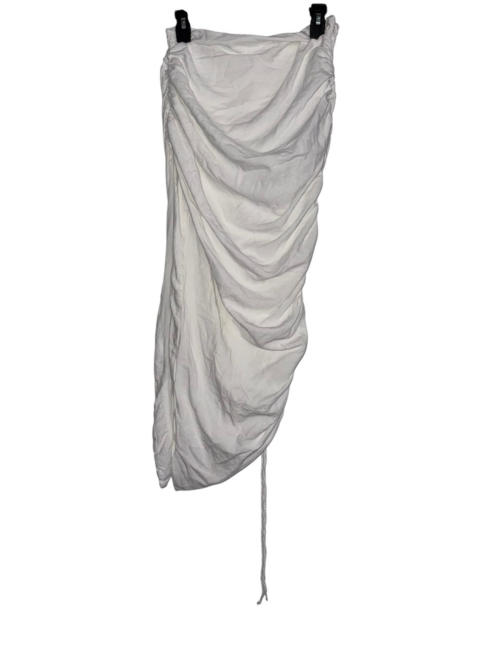 House Of CB Loie White Ruched Gathered Maxi Skirt Large - Picture 2 of 7